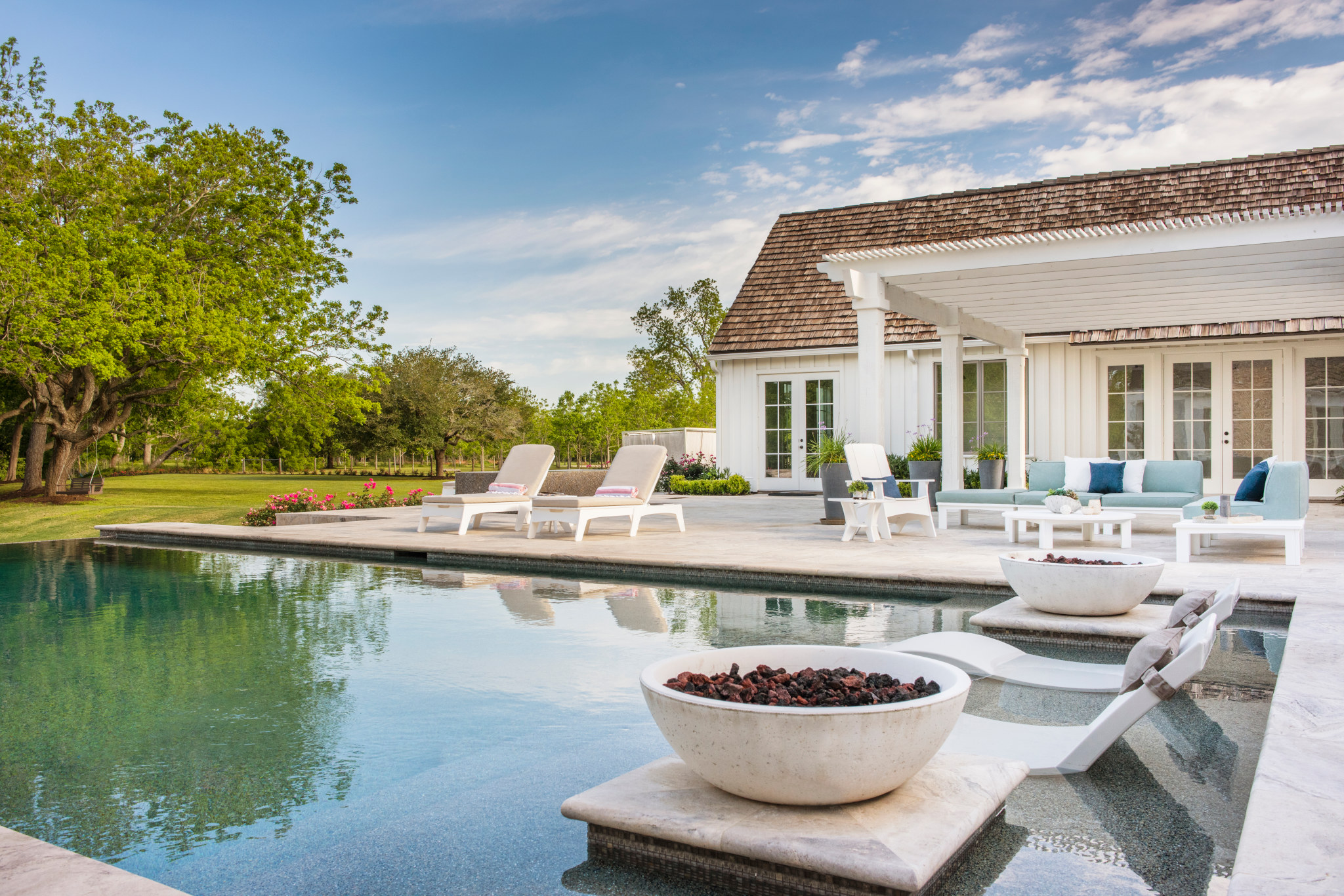 A custom pool by Cactus Pool Designs in Tyler
